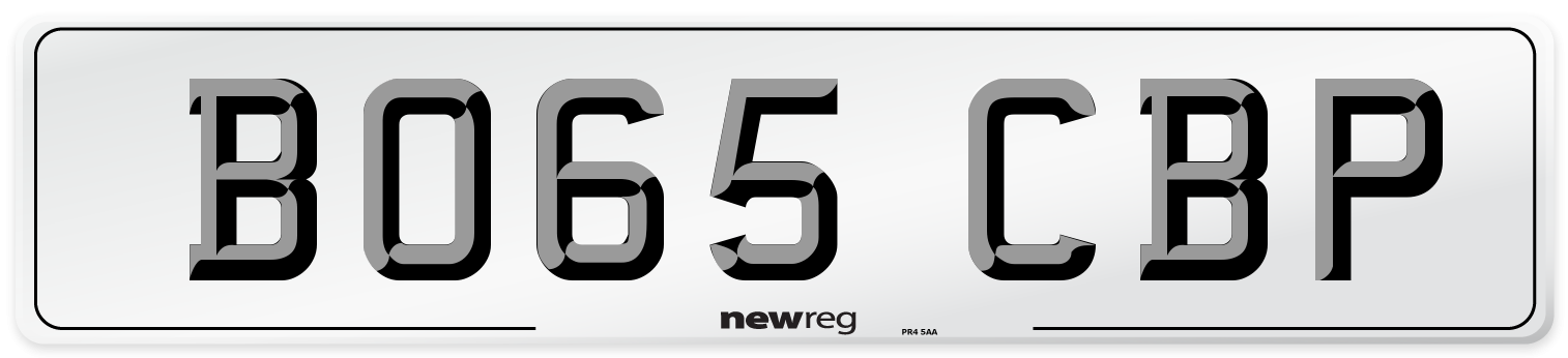 BO65 CBP Number Plate from New Reg